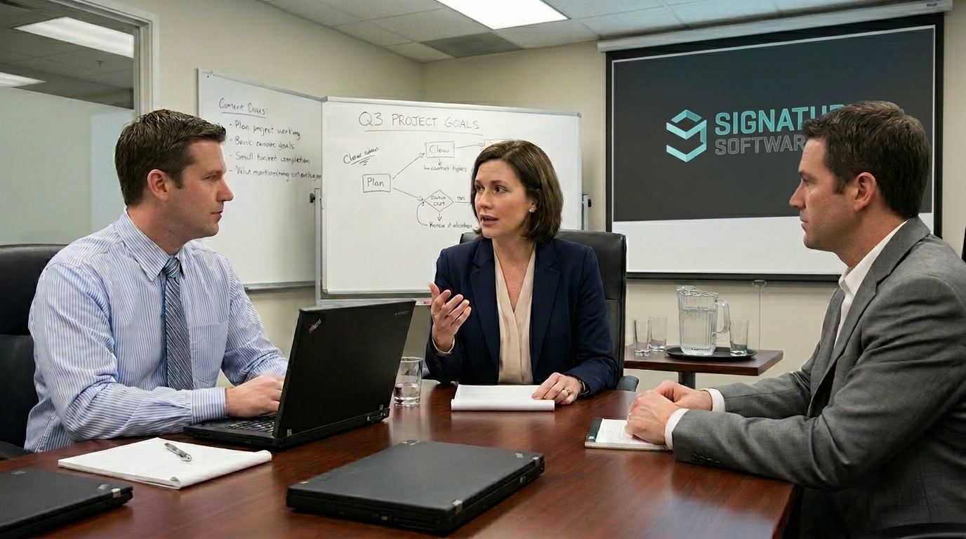 Business collaboration meeting